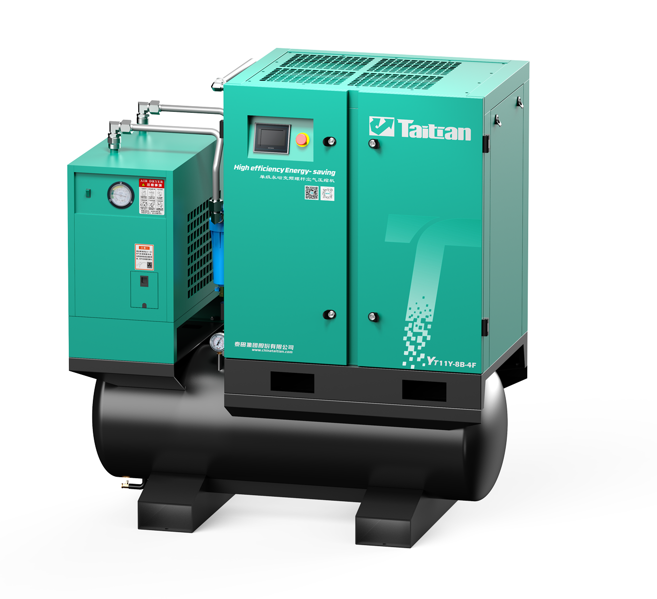 YT SERIES INTEGRATED SINGLE STAGE PM VSD (AIR COOLED)
COMPACT COMPRESSOR